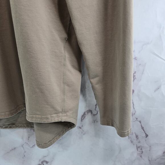 Bylt T Shirt Mens Large Brown Long Sleeve Drop Cut LS Blend Longline Tee Lux - Picture 4 of 10